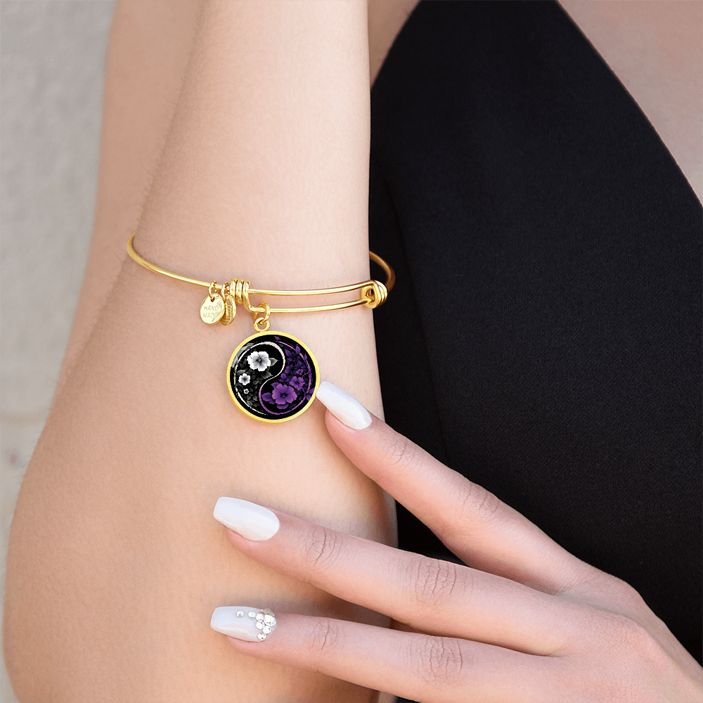 Violet Yin Yang Bracelet