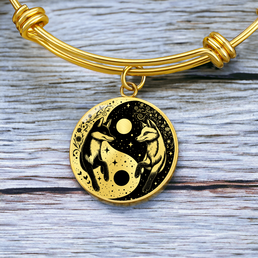 Fox Yin Yang Pendant Bracelet