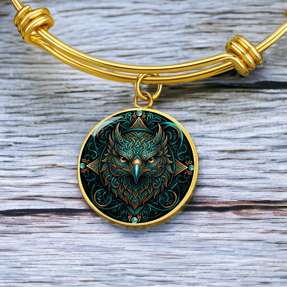Celtic Hawk Bracelet – Symbolizing Vision and Spiritual Guidance