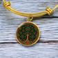 Celtic Tree of Life Pendant Bracelet - Holly December Birth Flower Jewelry