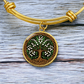 Celtic Tree of Life Pendant Bracelet - Lily of the Valley May Birth Flower Jewelry