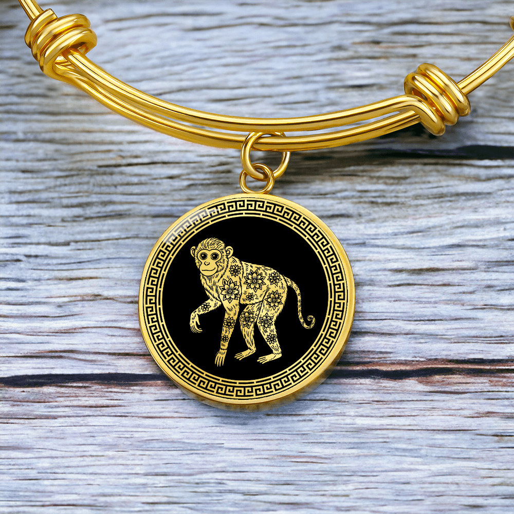 Monkey Bracelet Chinese Zodiac Animal Pendant Jewelry