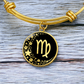 Virgo Zodiac Pendant Bracelet