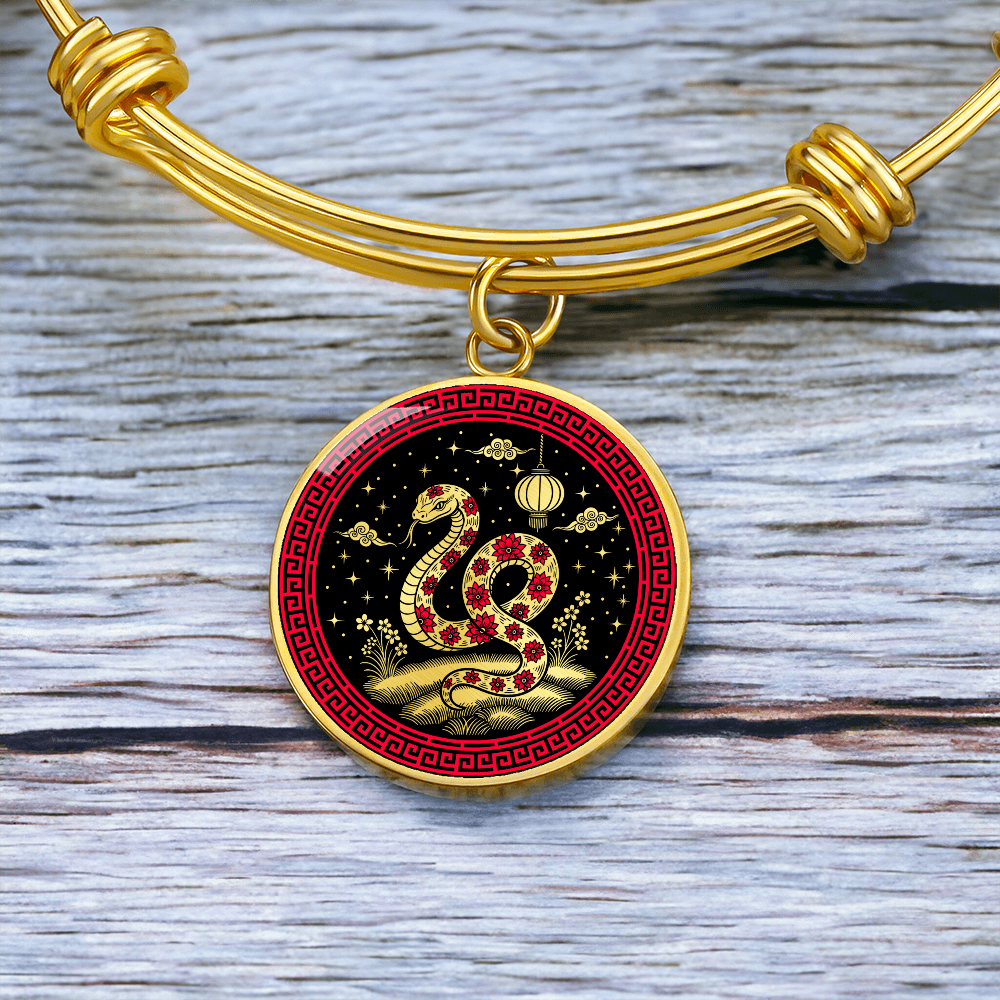 Snake Bracelet - Chinese Zodiac Charm Pendant