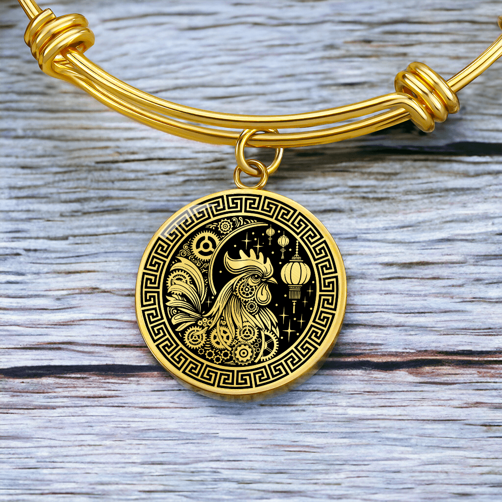 Rooster Bracelet - Chinese Zodiac Charm Pendant Jewelry