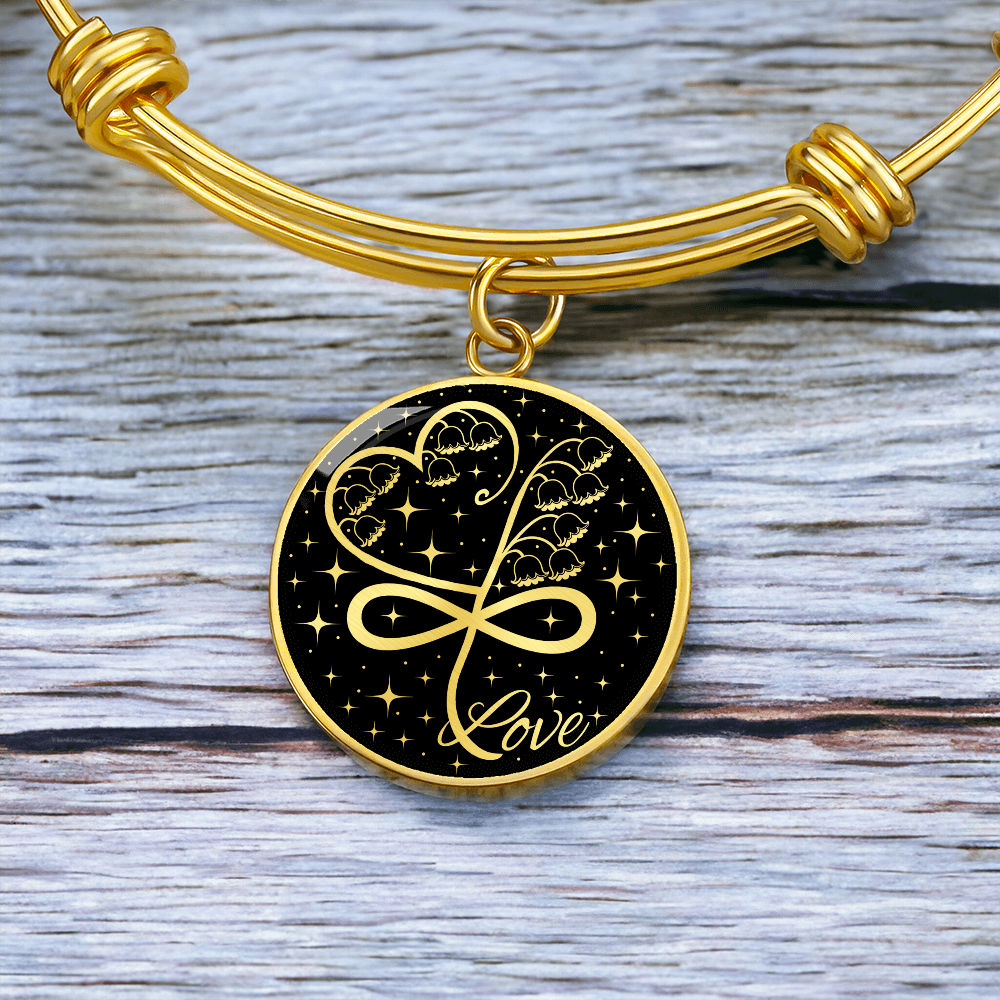 Infinity Lily of The Valley Bracelet