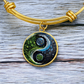 Nature & Circuit Yin Yang Pendant Bracelet