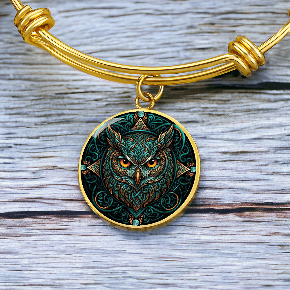 Celtic Owl Bracelet – Symbolizing Wisdom and Spiritual Guidance
