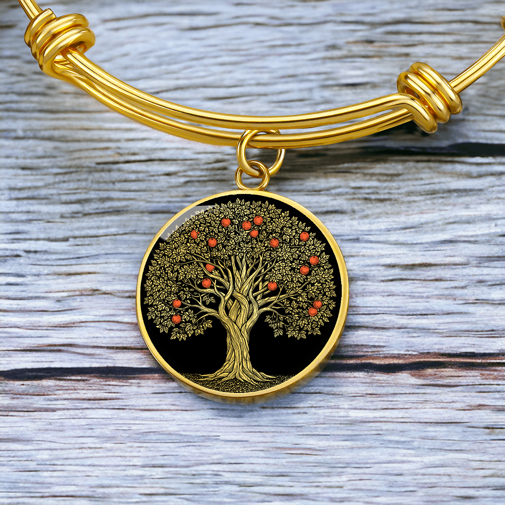 Orange Tree Bracelet - Symbolic Charm Pendant Jewelry