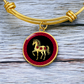 Horse Bracelet Chinese Zodiac Animal Pendant Jewelry