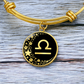 Libra Zodiac Pendant Bracelet
