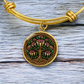 Celtic Tree of Life Pendant Bracelet - Honeysuckle June Birth Flower Jewelry