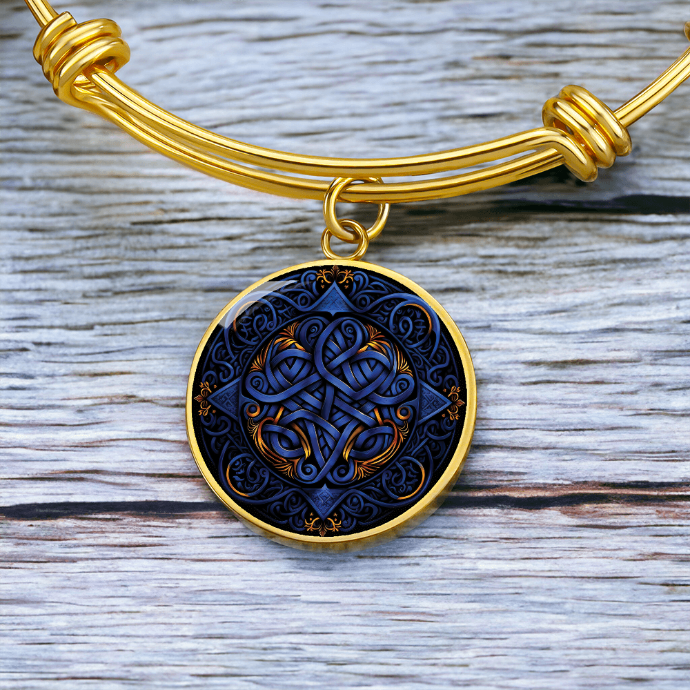 Blue Celtic Knot Bracelet - Romantic Pendant Jewelry