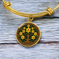 Celtic Tree of Life Pendant Bracelet - Jonquil March Birth Flower Jewelry