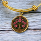 Celtic Tree of Life Pendant Bracelet - Rose June Birth Flower Jewelry