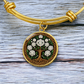 Celtic Tree of Life Pendant Bracelet - Narcissus December Birth Flower Jewelry