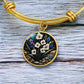 Gladiolus August Flower Bracelet