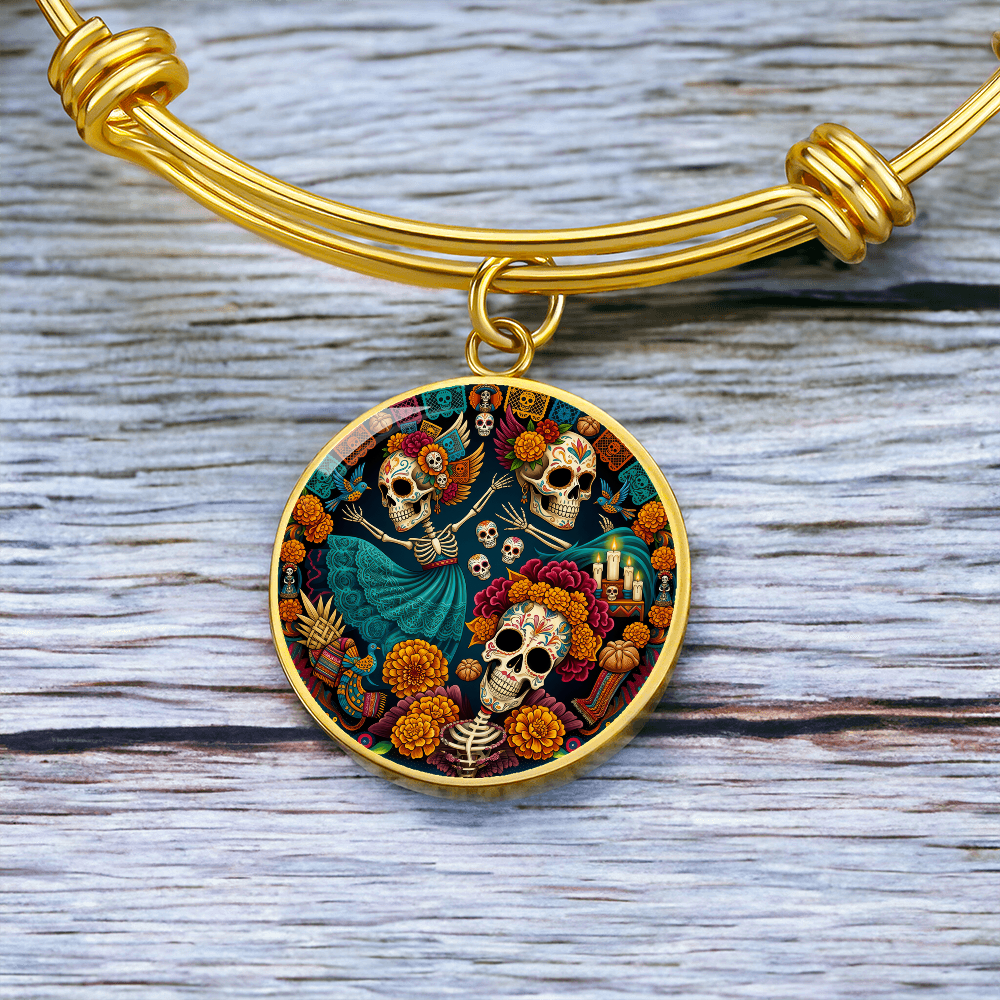 Day of the Dead Bracelet - Día de los Muertos Pendant Jewelry