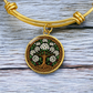 Celtic Tree of Life Pendant Bracelet - Hawthorn May Birth Flower Jewelry