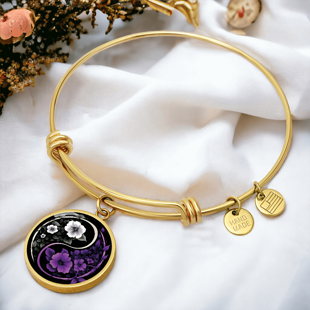 Violet Yin Yang Bracelet