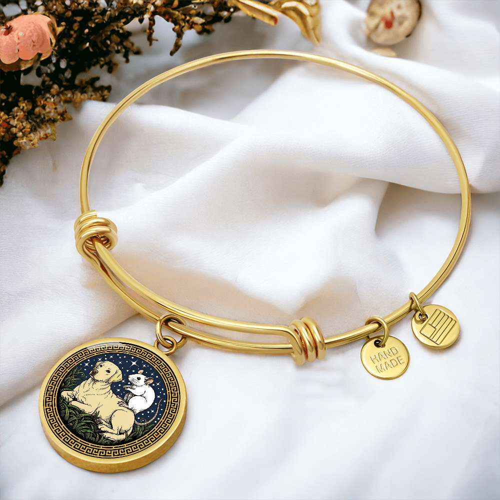 Dog and Rat Bracelet - Couples Chinese Zodiac Animal Pendant Jewelry