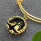 Engraved Weeping Willow Tree Bracelet