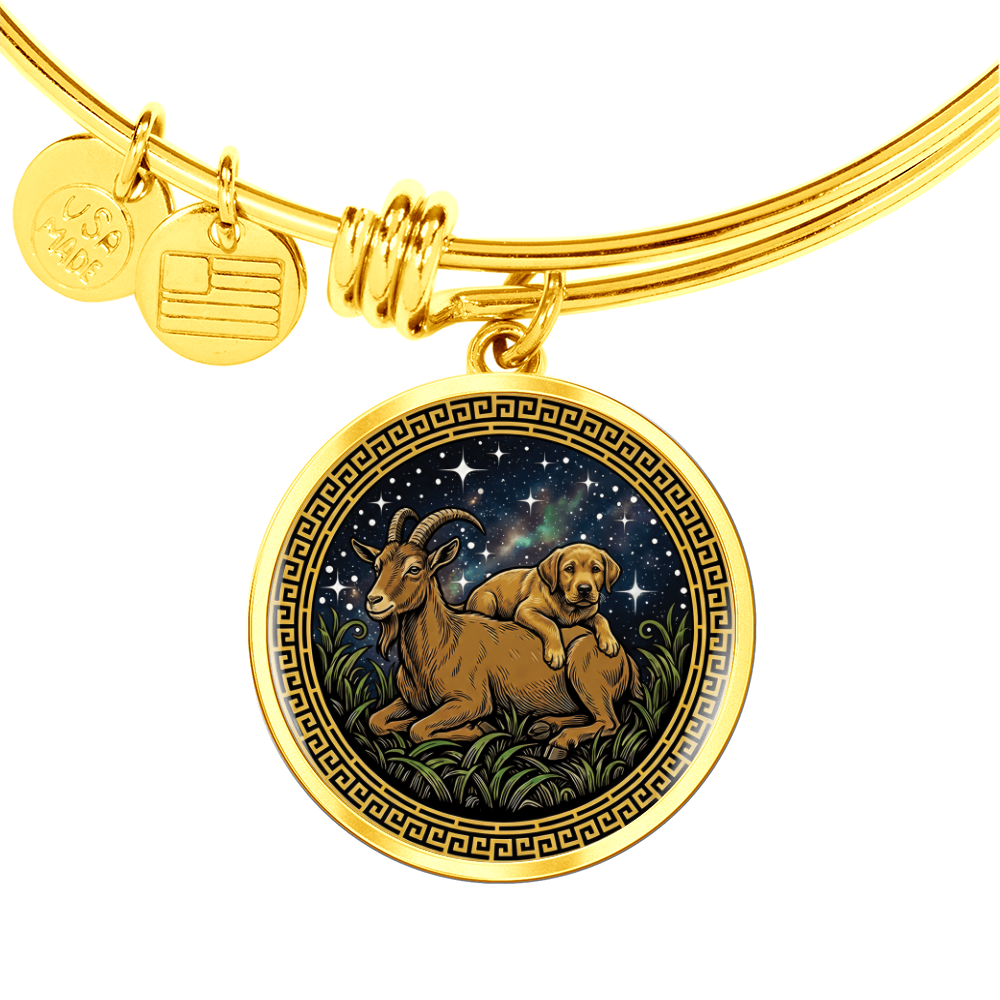 Dog & Goat Bracelet - Couples Chinese Zodiac Animal Pendant Jewelry