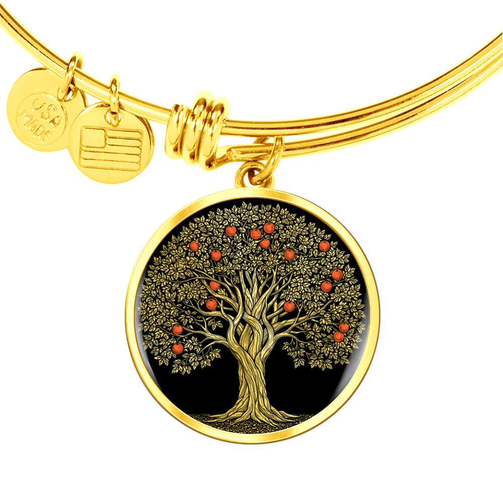 Orange Tree Bracelet - Symbolic Charm Pendant Jewelry