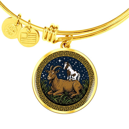Horse & Goat Bracelet - Couples Chinese Zodiac Animal Pendant Jewelry
