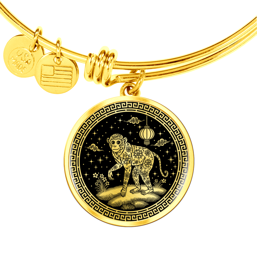 Monkey Bracelet Chinese Zodiac Animal Pendant Jewelry