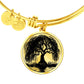 Engraved Weeping Willow Tree Bracelet