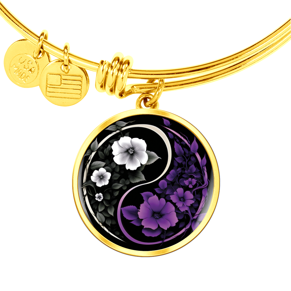 Violet Yin Yang Bracelet