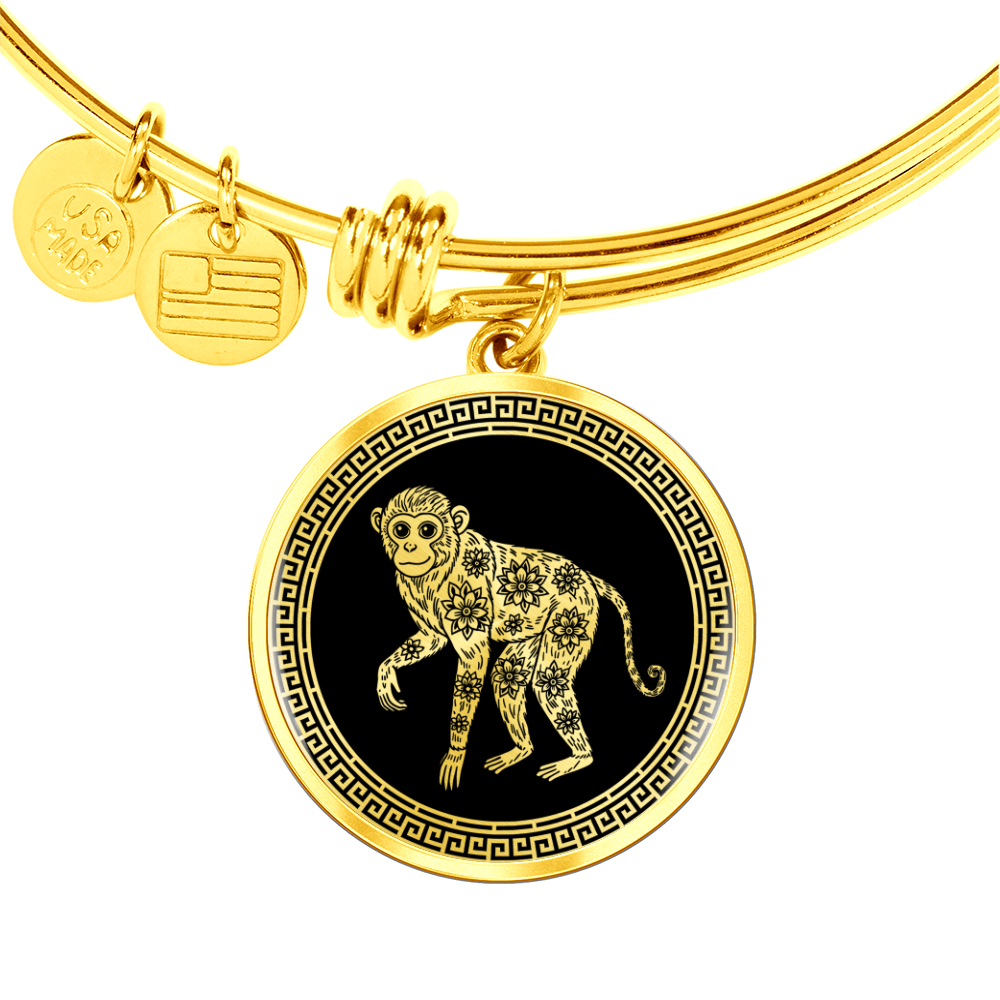Monkey Bracelet Chinese Zodiac Animal Pendant Jewelry