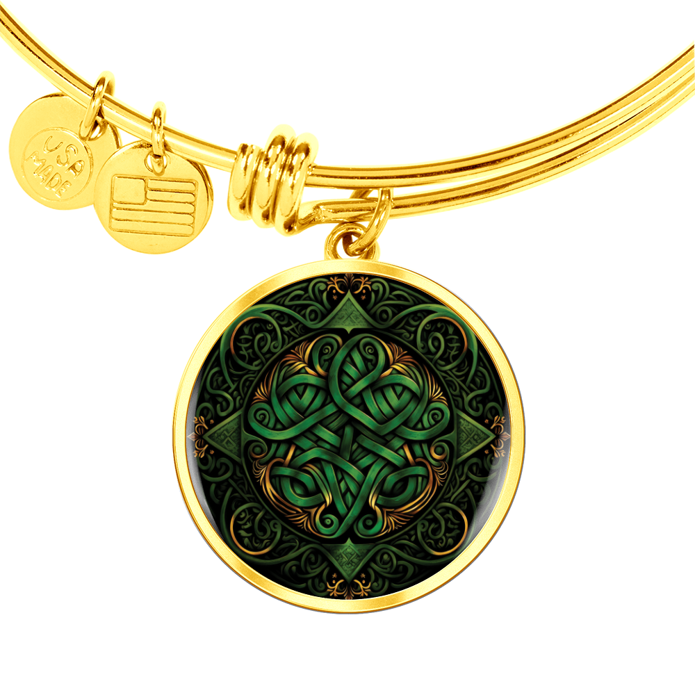 Green Celtic Knot Bracelet - Romantic Pendant Jewelry