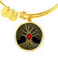 Tree of Life Bracelet - Red Birthstone Design