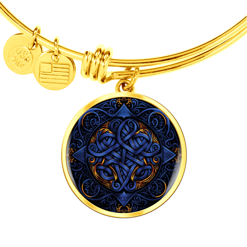 Blue Celtic Knot Bracelet - Romantic Pendant Jewelry