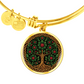 Celtic Tree of Life Pendant Bracelet - Holly December Birth Flower Jewelry