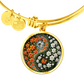 Daffodil Yin Yang Bracelet - March Birth Month Flower Pendant Jewelry