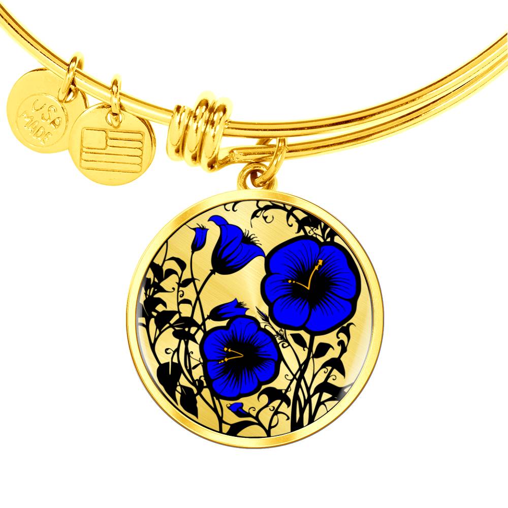 Blue Morning Glory Bracelet