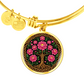 Celtic Tree of Life Pendant Bracelet - Peony November Birth Flower Jewelry