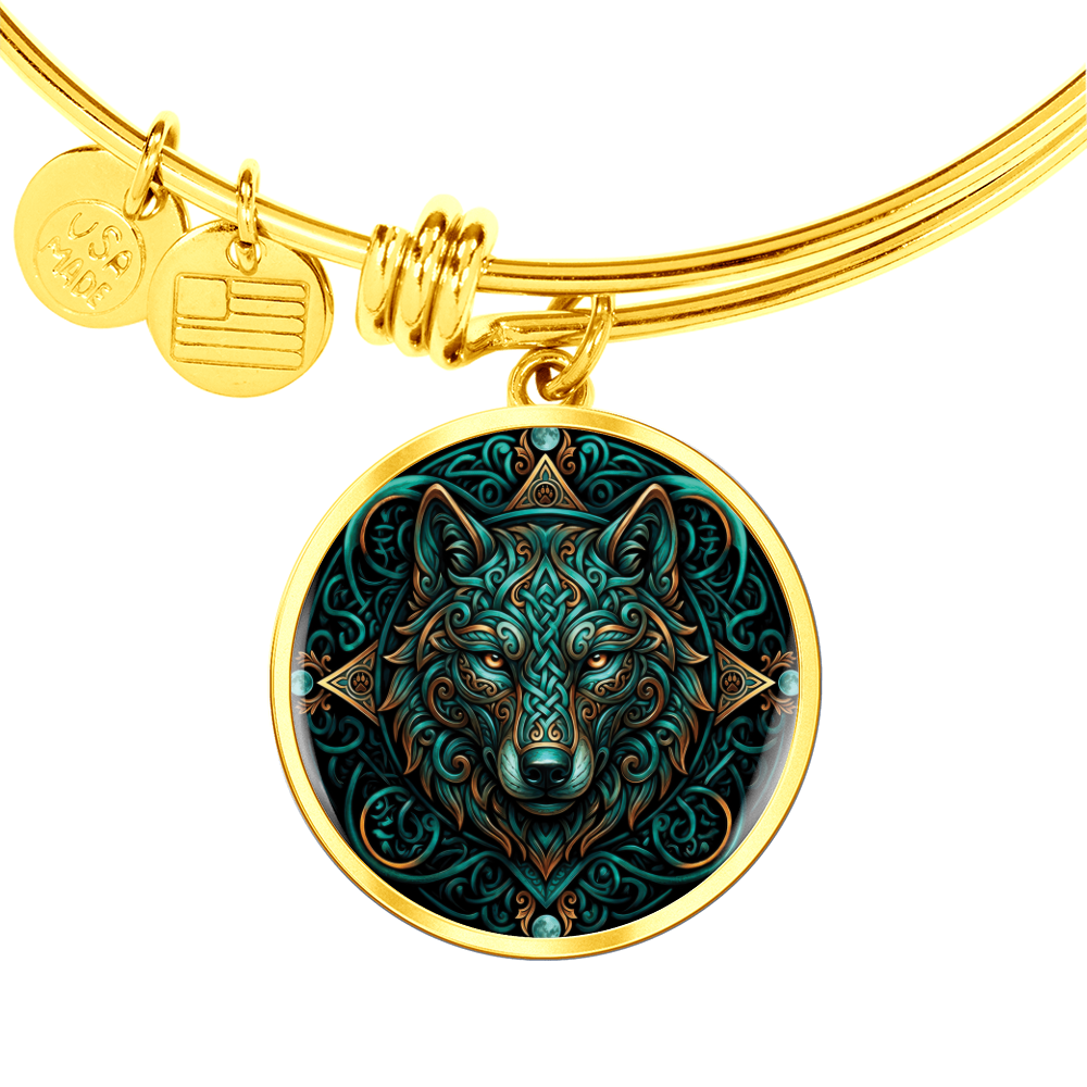 Celtic Wolf Bracelet - Symbolizing Guardianship and Protection
