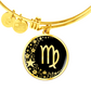 Virgo Zodiac Pendant Bracelet