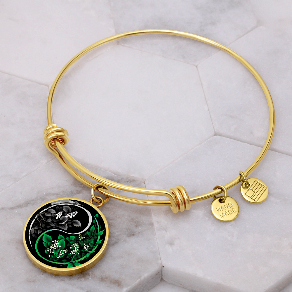 Lily of the Valley Bracelet - May Yin Yang Birth Flower Jewelry