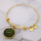 Celtic Compass Rose Bracelet - Green Celtic Pendant Jewelry