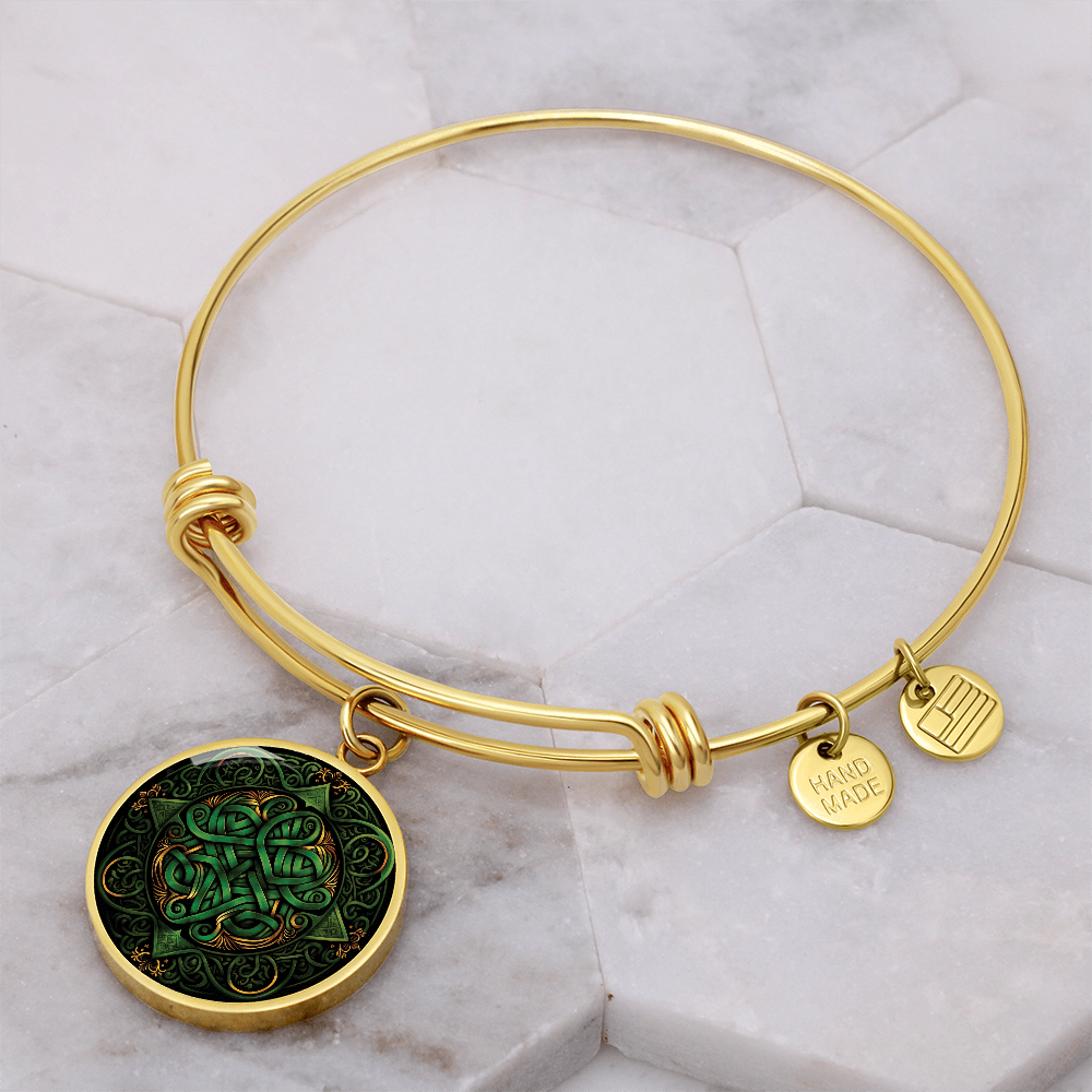 Green Celtic Knot Bracelet - Romantic Pendant Jewelry