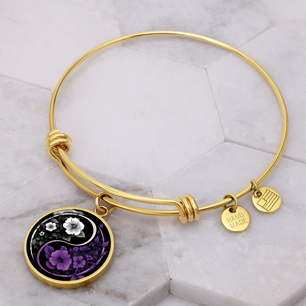 Violet Yin Yang Bracelet