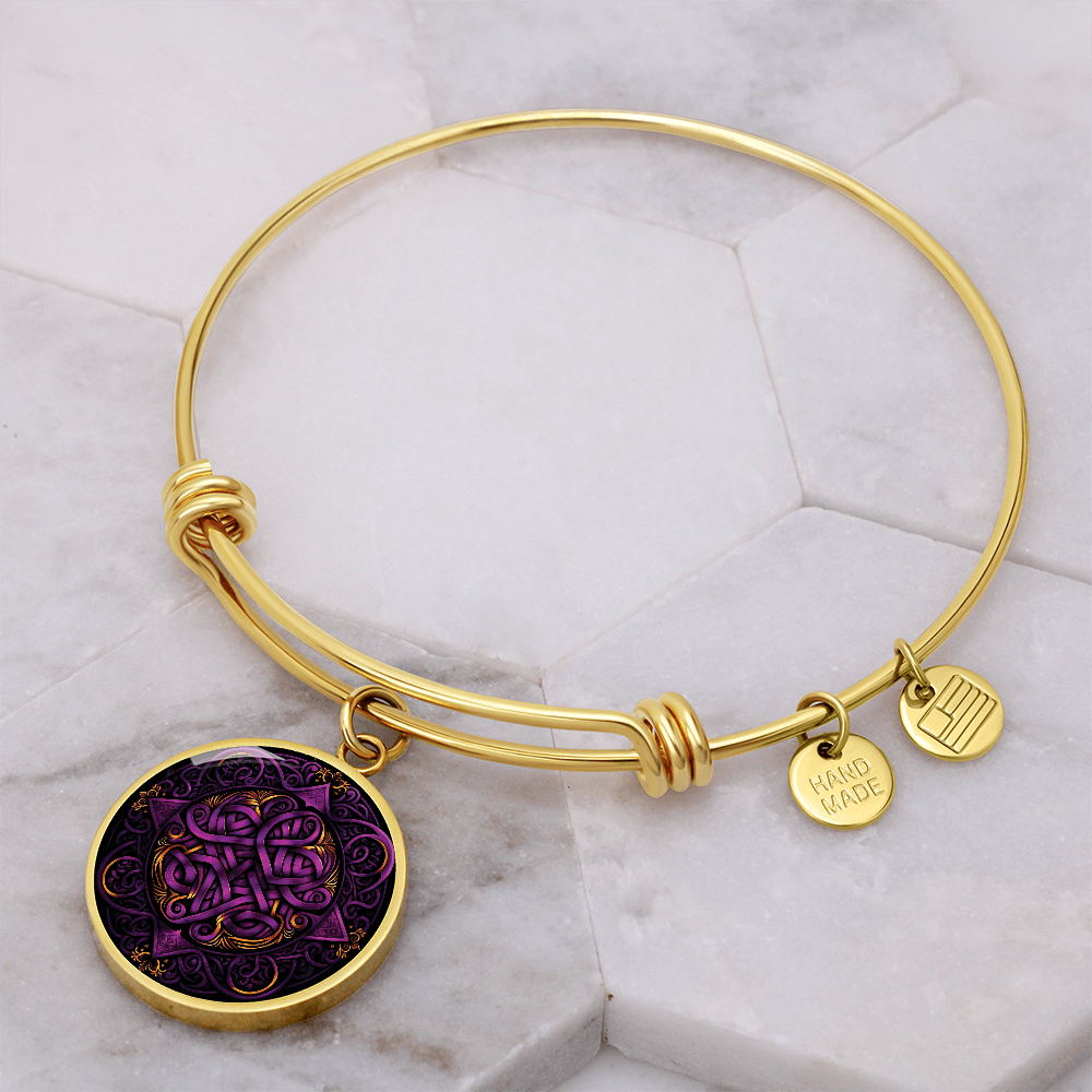 Purple Celtic Knot Bracelet - Romantic Pendant Jewelry