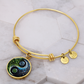 Nature & Circuit Yin Yang Pendant Bracelet