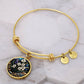 Gladiolus August Flower Bracelet