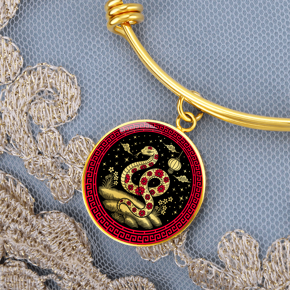 Snake Bracelet - Chinese Zodiac Charm Pendant